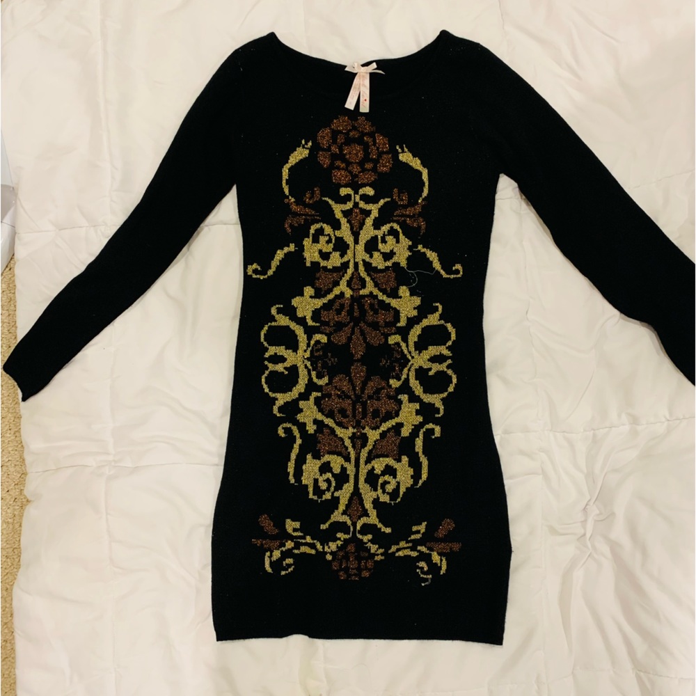 Black sweater dress